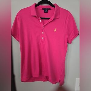 Polo by Ralph Lauren Women's Pink Polo Shirt